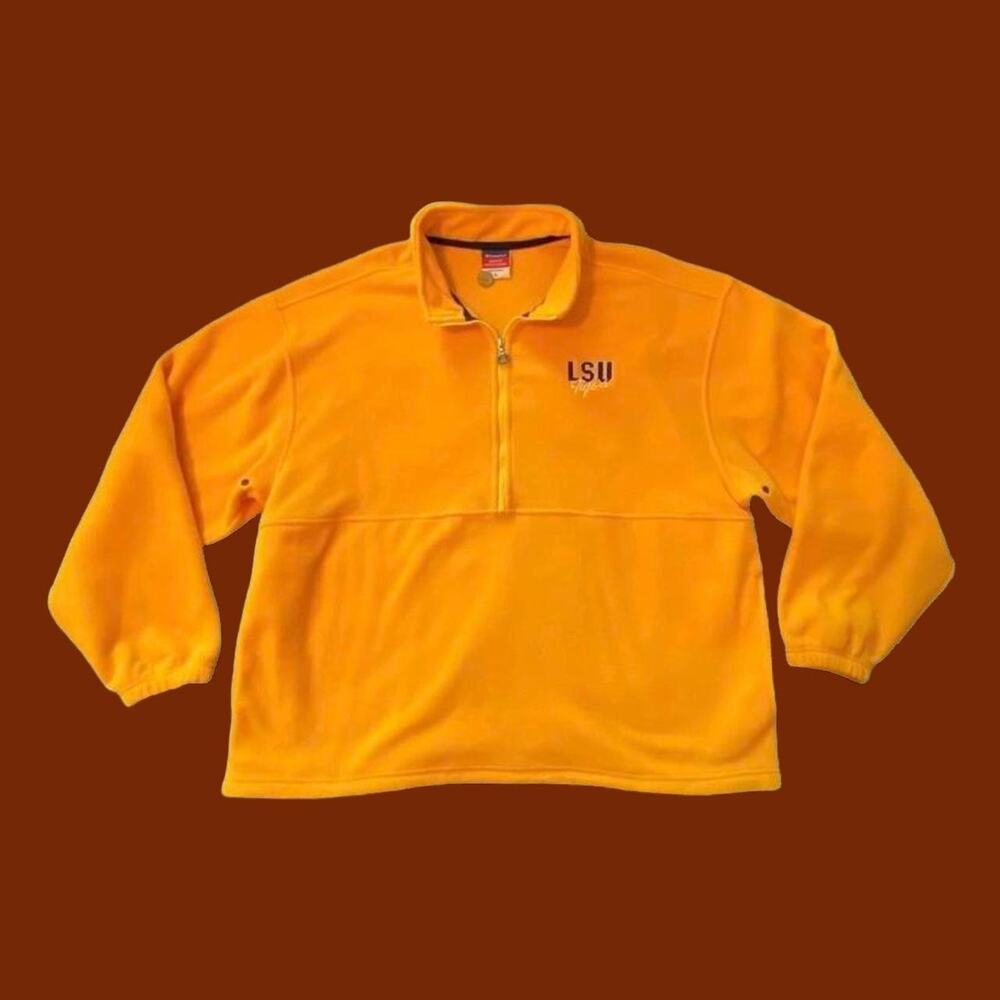 Champion lsu half zip jacket